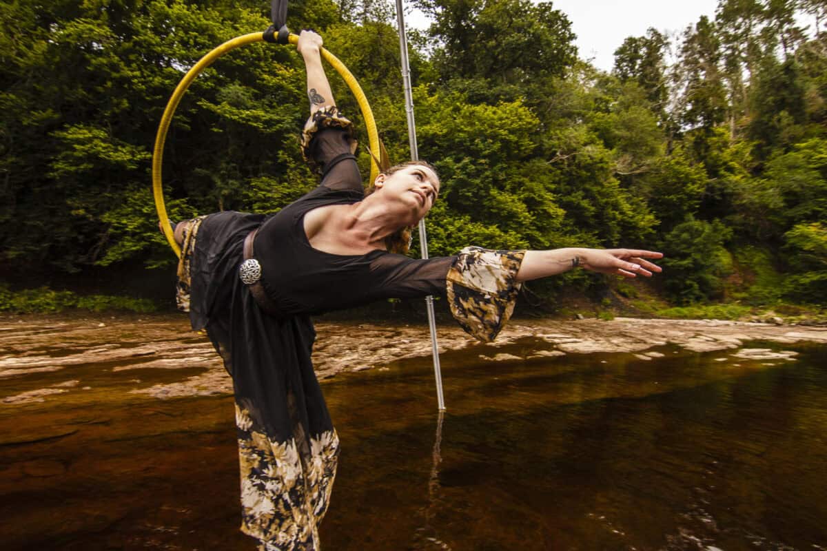 Emma on hoop. Photo: Daniel Lacasta Fitzsimmons