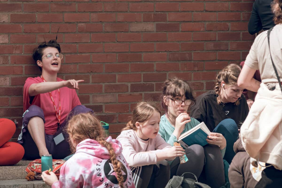 NYCE2024 eating lunch