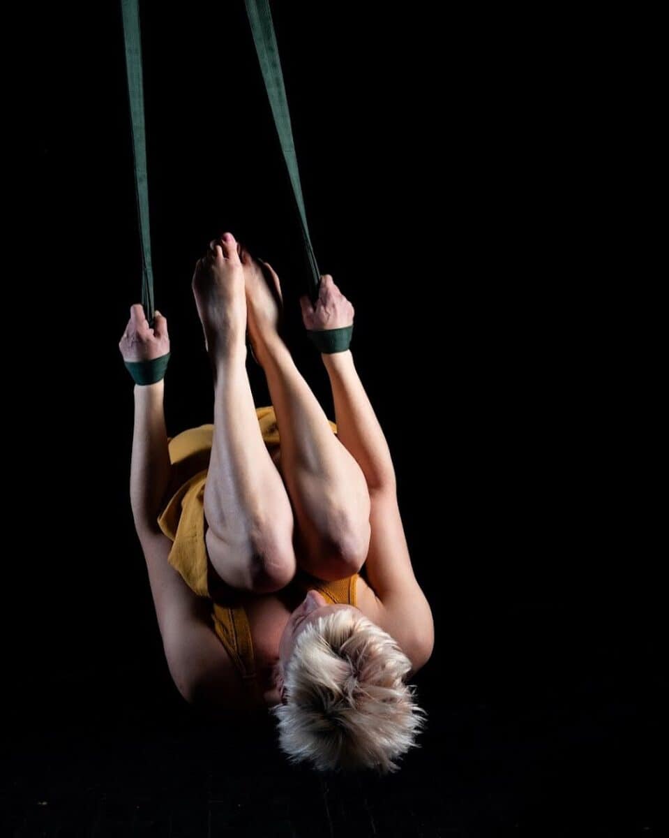 Moray Flying Circus - Rachael upside down