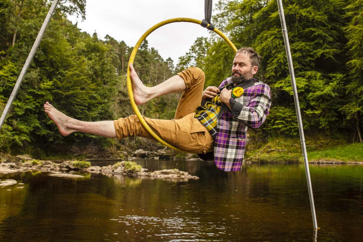 Ruaraidh river hoop. Photo: Daniel Lacasta Fitzsimmons